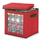 Whitmor Whitmor Clear/Red Ornament Storage Bag 12 in. H X 12 in. W X 12 in. D 6129-5340 - alternate 1